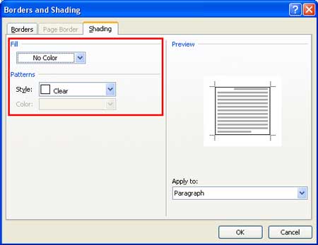 Modify-Style-Format-Border-Shading-Fill-Patterns